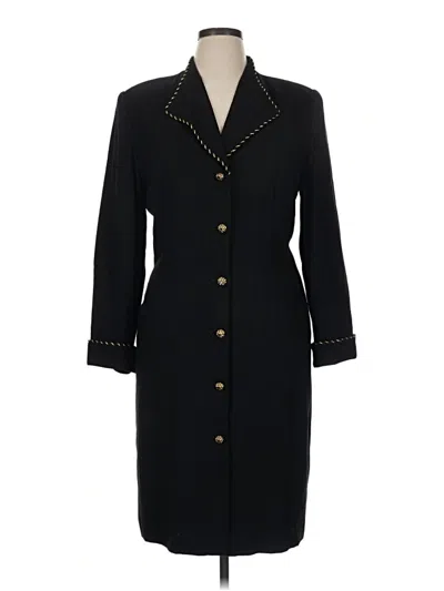 Pre-owned Kasper A.s.l. Casual Dress In Black