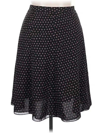 Pre-owned Kasper A.s.l. Casual Skirt In Black