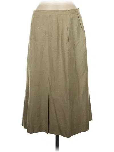 Pre-owned Kasper A.s.l. Casual Skirt In Brown