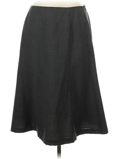 Pre-owned Kasper A.s.l. Casual Skirt In Gray