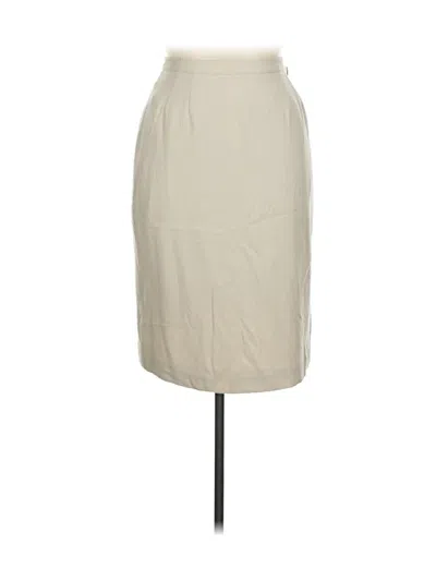Pre-owned Kasper A.s.l. Casual Skirt In Tan