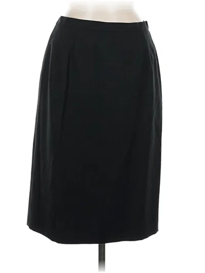 Pre-owned Kasper A.s.l. Formal Skirt In Black