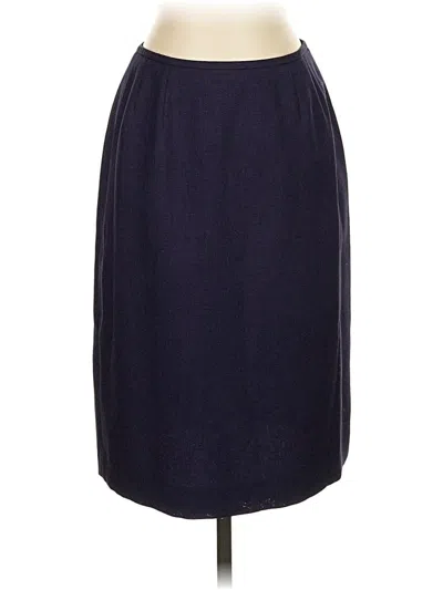 Pre-owned Kasper A.s.l. Formal Skirt In Blue