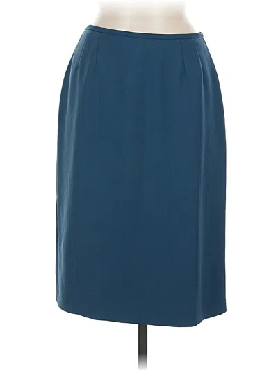 Pre-owned Kasper A.s.l. Formal Skirt In Blue