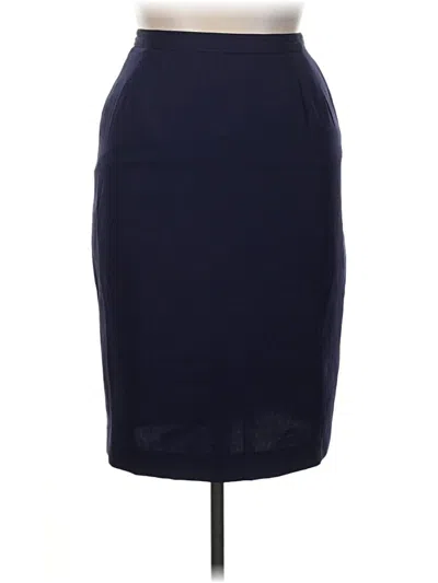 Pre-owned Kasper A.s.l. Formal Skirt In Blue