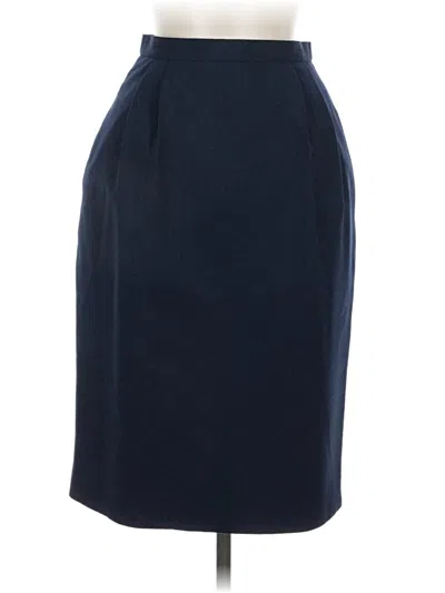 Pre-owned Kasper A.s.l. Formal Skirt In Blue