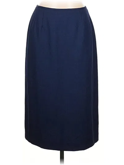 Pre-owned Kasper A.s.l. Formal Skirt In Blue
