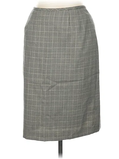 Pre-owned Kasper A.s.l. Formal Skirt In Gray