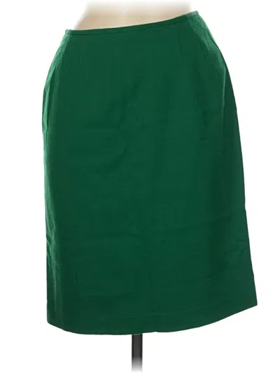 Pre-owned Kasper A.s.l. Formal Skirt In Green