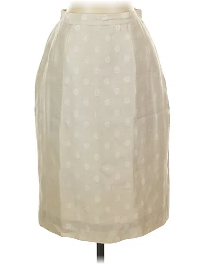 Pre-owned Kasper A.s.l. Formal Skirt In Ivory