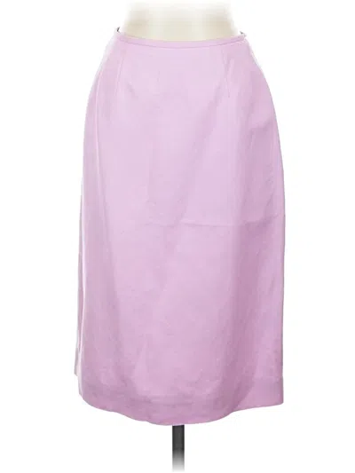 Pre-owned Kasper A.s.l. Formal Skirt In Purple