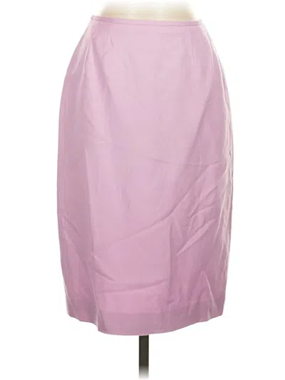 Pre-owned Kasper A.s.l. Formal Skirt In Purple
