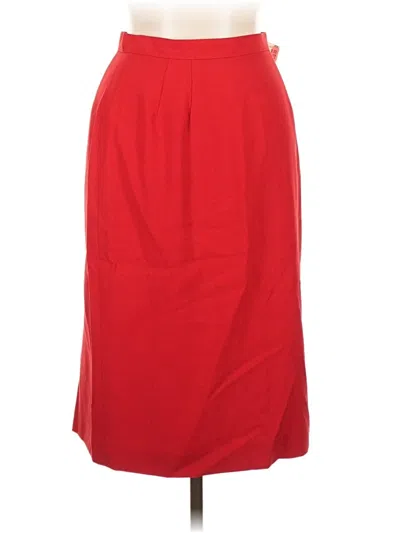 Pre-owned Kasper A.s.l. Formal Skirt In Red