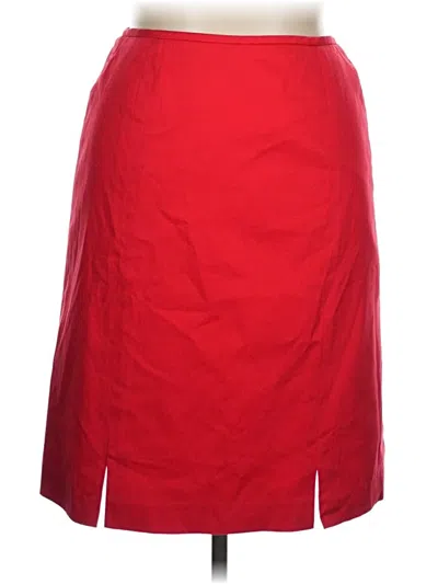 Pre-owned Kasper A.s.l. Formal Skirt In Red