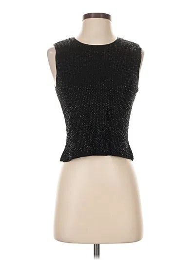 Pre-owned Kasper A.s.l. Sleeveless Top Black Tops