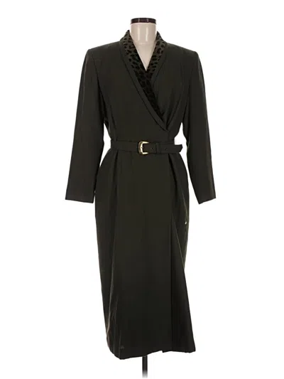 Pre-owned Kasper A.s.l. Trenchcoat In Black