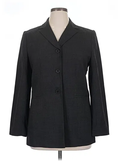 Pre-owned Kasper A.s.l. Wool Blazer Jacket In Gray
