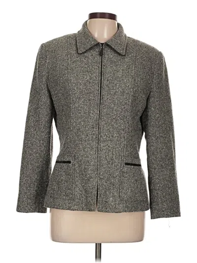 Pre-owned Kasper A.s.l. Wool Coat In Gray