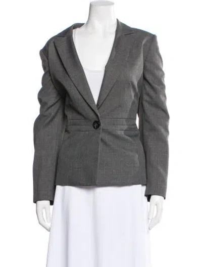 Pre-owned Kasper Blazer In Gray