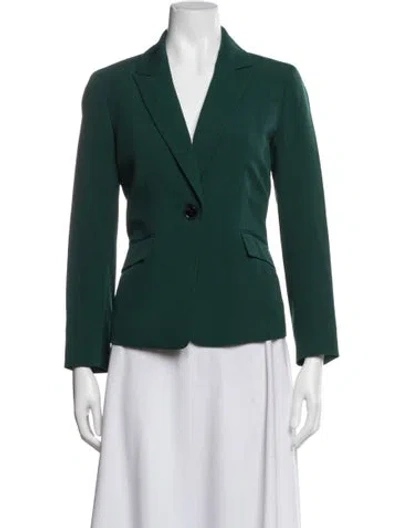Pre-owned Kasper Blazer In Green