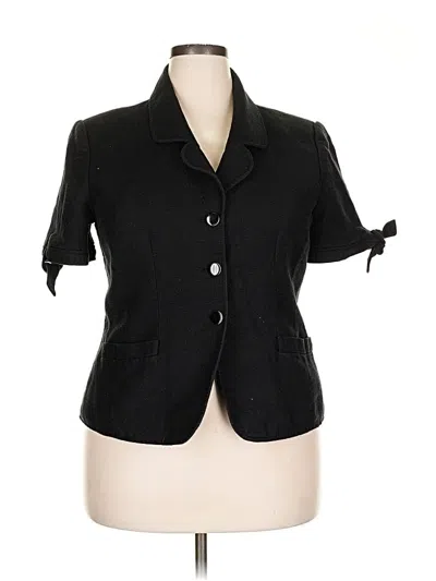 Pre-owned Kasper Blazer Jacket In Black