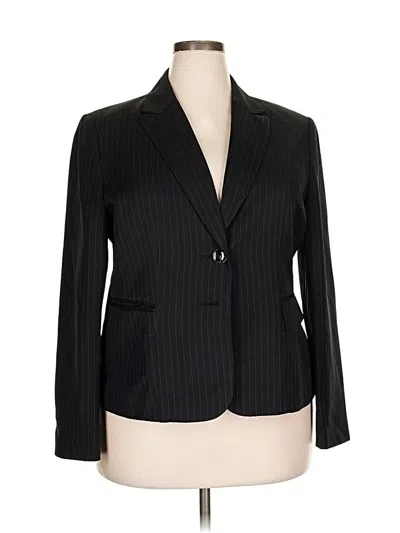 Pre-owned Kasper Blazer Jacket In Black