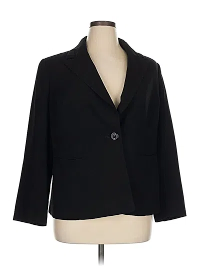 Pre-owned Kasper Blazer Jacket In Black
