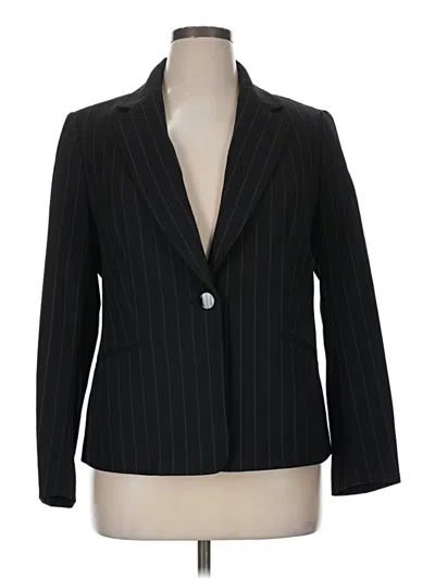 Pre-owned Kasper Blazer Jacket In Black