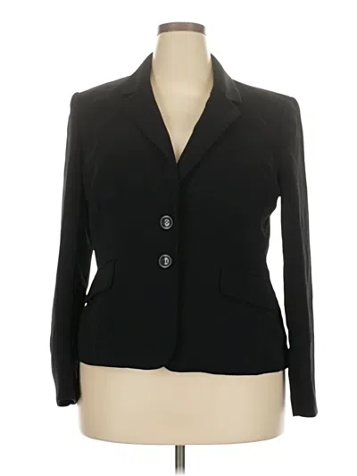 Pre-owned Kasper Blazer Jacket In Black