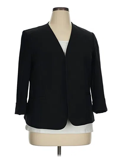 Pre-owned Kasper Blazer Jacket In Black