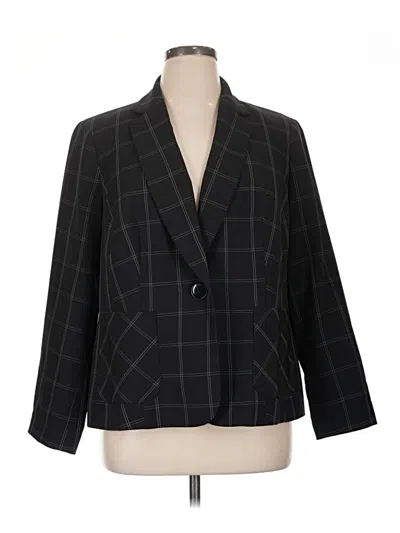 Pre-owned Kasper Blazer Jacket In Black