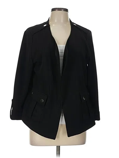 Pre-owned Kasper Blazer Jacket In Black