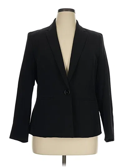 Pre-owned Kasper Blazer Jacket In Black