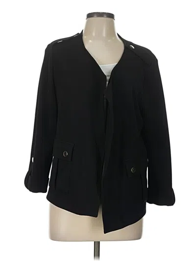 Pre-owned Kasper Blazer Jacket In Black