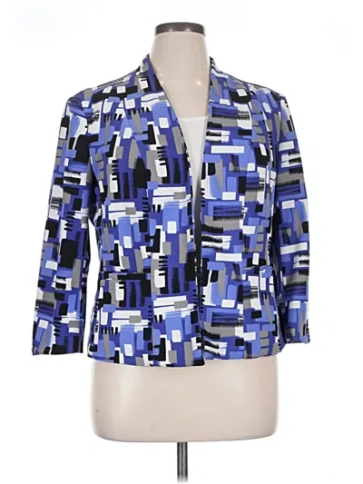 Pre-owned Kasper Blazer Jacket In Blue