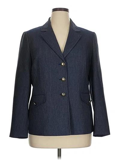 Pre-owned Kasper Blazer Jacket In Blue