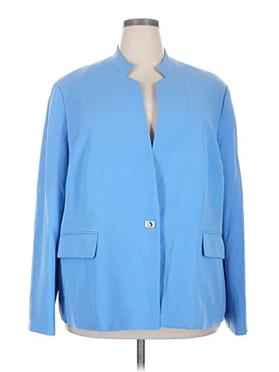 Pre-owned Kasper Blazer Jacket In Blue