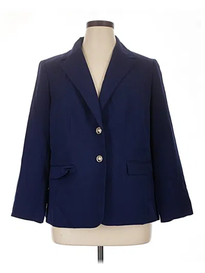 Pre-owned Kasper Blazer Jacket In Blue
