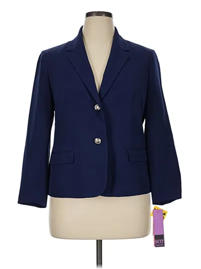 Pre-owned Kasper Blazer Jacket In Blue