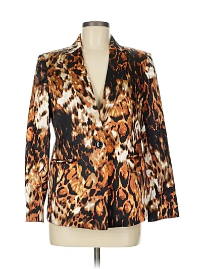 Pre-owned Kasper Blazer Jacket In Brown