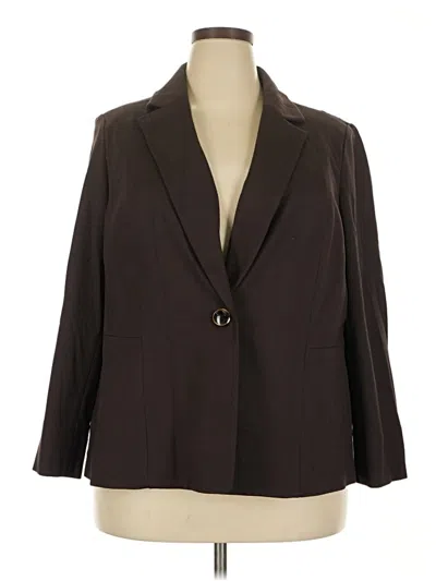 Pre-owned Kasper Blazer Jacket In Brown
