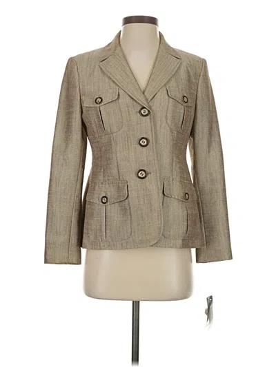 Pre-owned Kasper Blazer Jacket In Brown