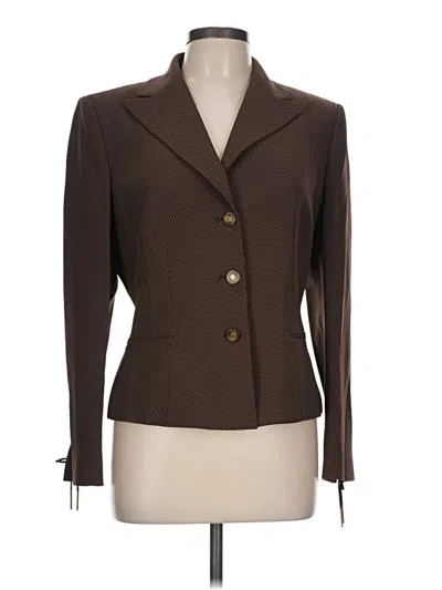 Pre-owned Kasper Blazer Jacket In Brown