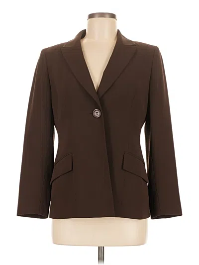 Pre-owned Kasper Blazer Jacket In Brown