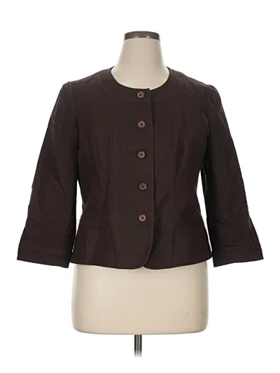 Pre-owned Kasper Blazer Jacket In Brown