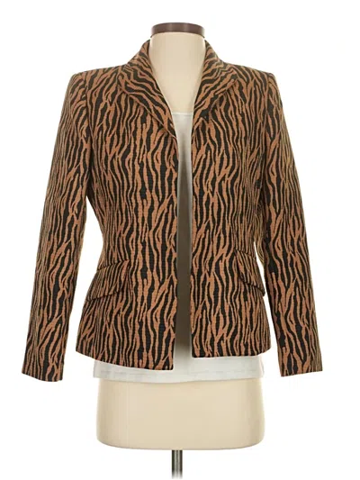 Pre-owned Kasper Blazer Jacket In Brown