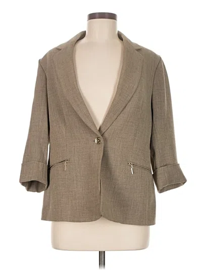 Pre-owned Kasper Blazer Jacket In Brown