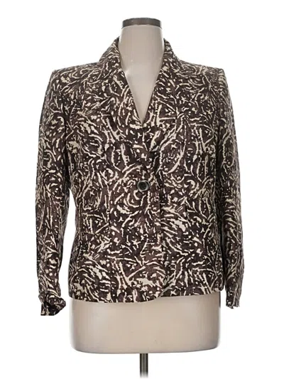 Pre-owned Kasper Blazer Jacket In Brown
