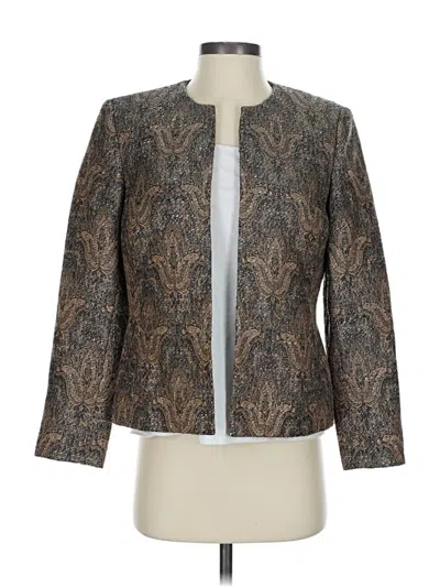 Pre-owned Kasper Blazer Jacket In Brown