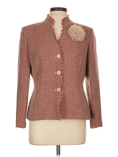 Pre-owned Kasper Blazer Jacket In Brown